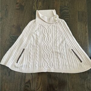 Janie and Jack pink poncho size 10